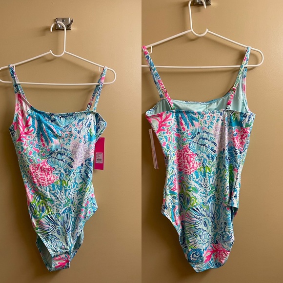 Lilly Pulitzer Larue Multi Swimsuit FREE SHIPPING - Picture 3 of 10